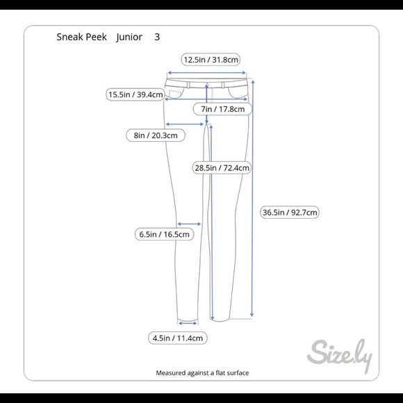 Light Green Sneak Peek Skinny Jeans Size 3 juniors - Picture 9 of 9
